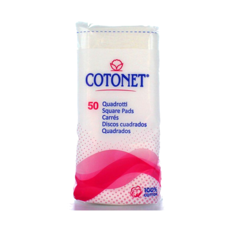 cotonet carres de coton 100 % x50