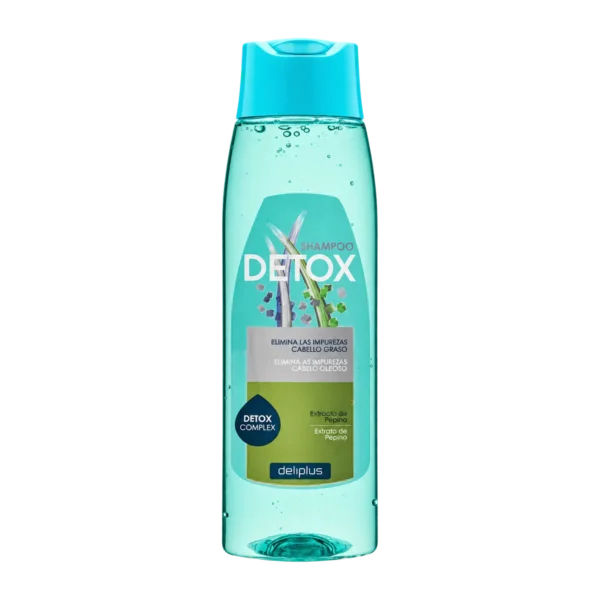 deliplus shampooing detox a l’extrait de concombre – flacon de 400 ml