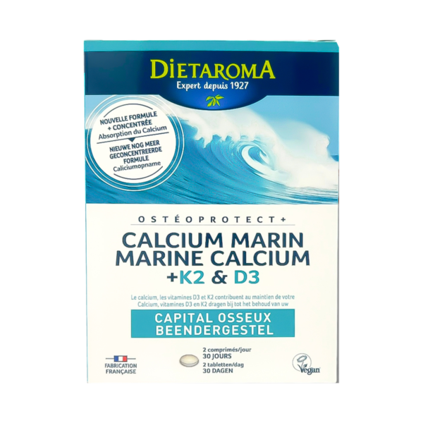 dietaroma calcium marin + k2 et d3 60 comprimes