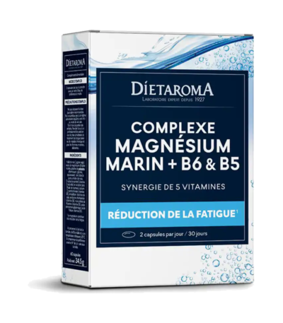 dietaroma complexe magnesium marin + b6 et b5 60 capsules