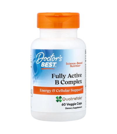 doctor's best complexe b actif quatrefolic 60 capsules vegetales