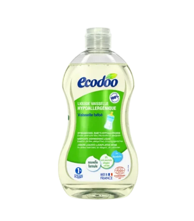 ecod liquide vaisselle bebe – flacon transparent de 500 ml