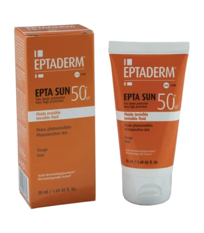 eptaderm epta sun spf50+ fluide invisible visage 50 ml