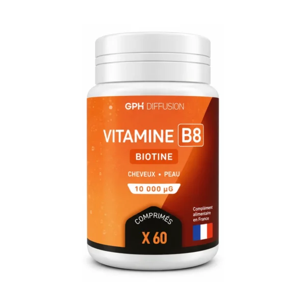 gph diffusion vitamine b8 biotine 10 000 µg 60 comprimes
