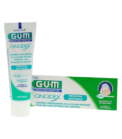 gum gingidex dentifrice prevention quotidienne 75 ml