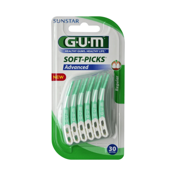 gum soft-picks advanced batonnets interdentaires regular x30