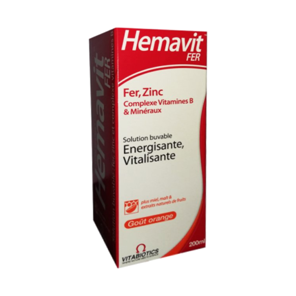 hemavit fer solution buvable gout orange 200 ml