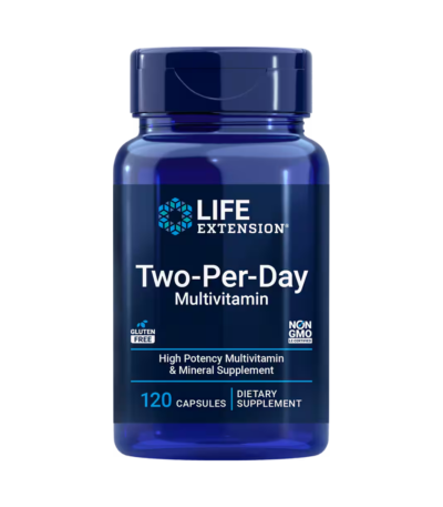 life extension two-per-day multivitamine 120 capsules