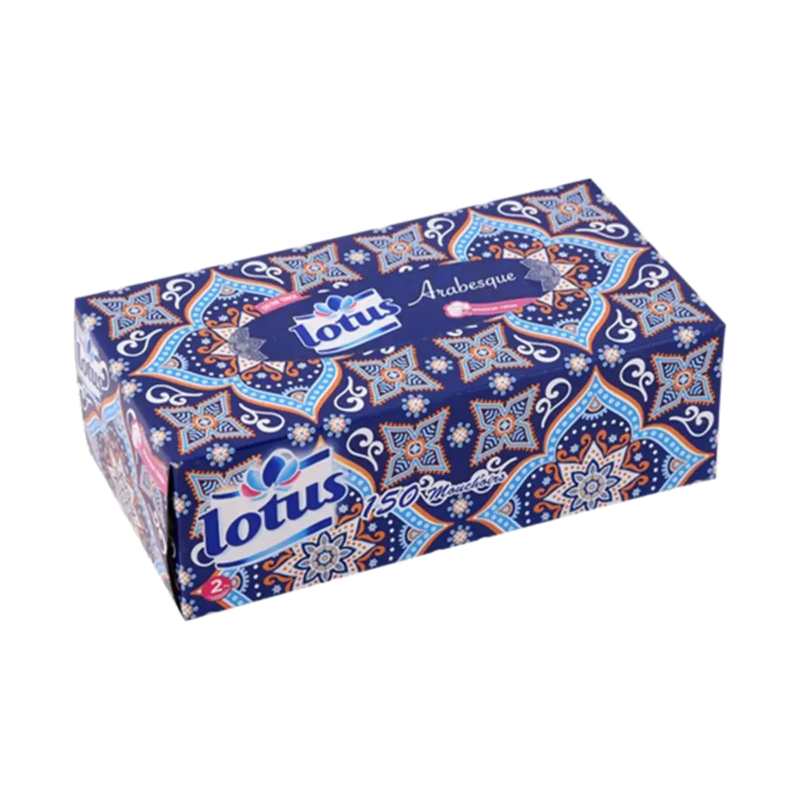lotus mouchoirs arabesque boite de 150