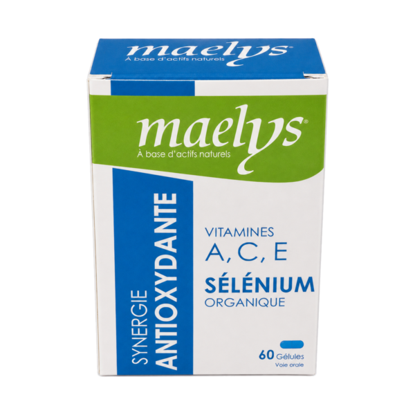 maelys selenium synergie antioxydante vitamines a, c, e 60 gelules