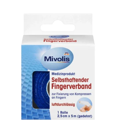 mivolis bandage autoadhesif pour doigts 2,5 cm x 5 m