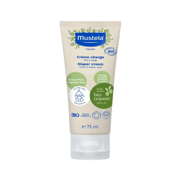 mustela bio creme change plis et siege 75 ml