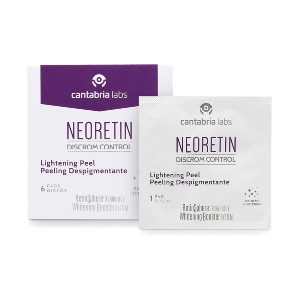 neoretin discrom control lightening peel 6 pads