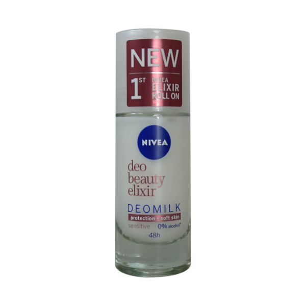 nivea deo beauty elixir deomilk sensitive roll-on 48 h 40 ml