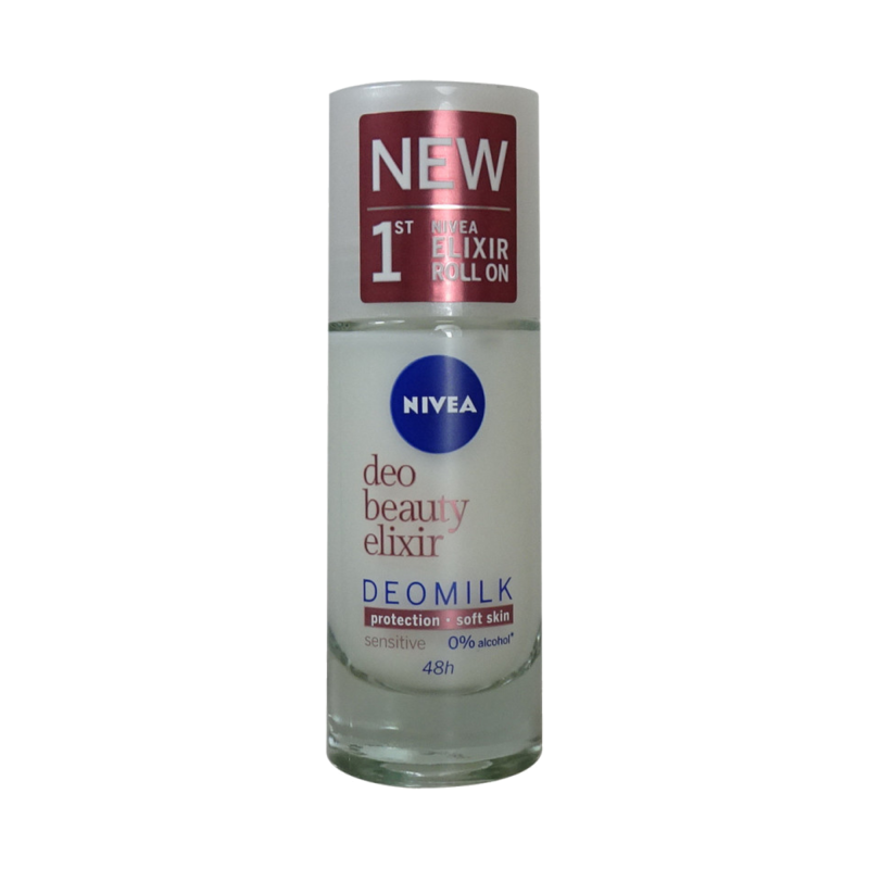 nivea deo beauty elixir deomilk sensitive roll-on 48 h 40 ml