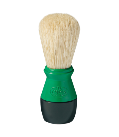 omega blaireau de rasage manche vert