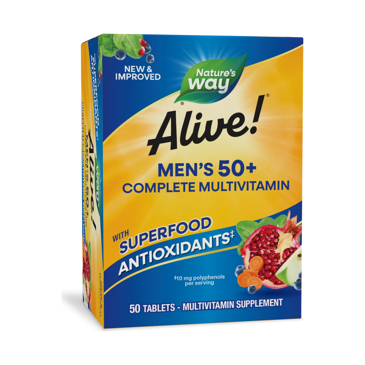 way alive men s 50 + complete multivitamin 50 tablets