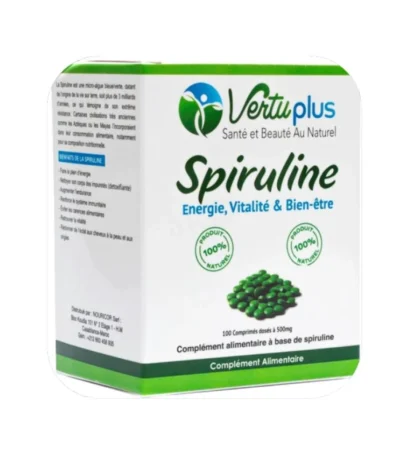 vertu plus spiruline 100 comprimes