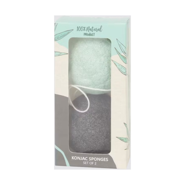 set de 2 eponges konjac visage