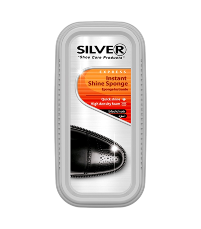 silver express instant shine eponge lustrante noir