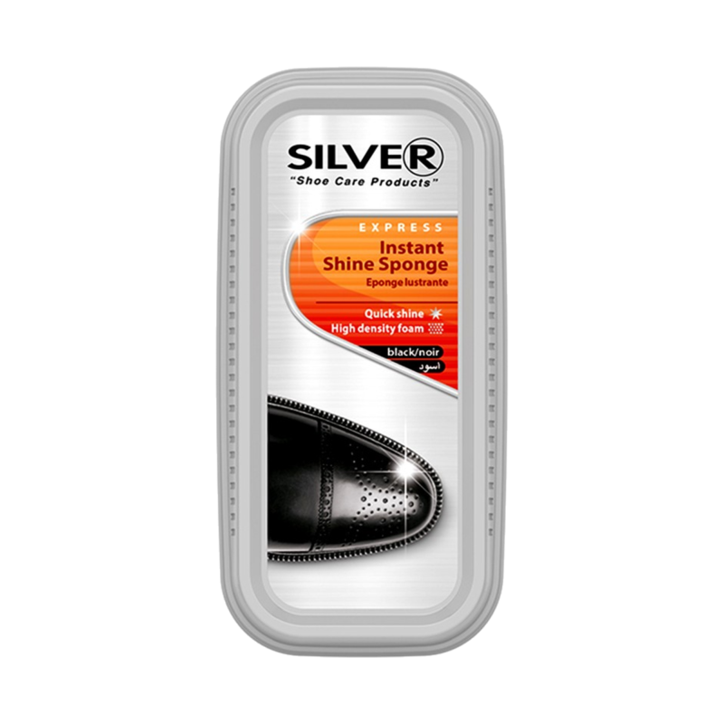 silver express instant shine eponge lustrante noir