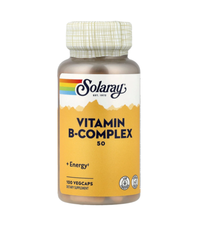 solaray b-complex 50 complexe de vitamines b 100 capsules vegetales
