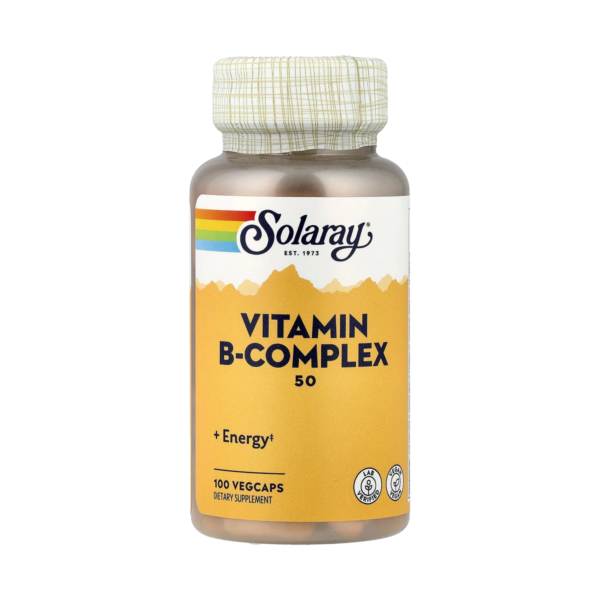 solaray b-complex 50 complexe de vitamines b 100 capsules vegetales