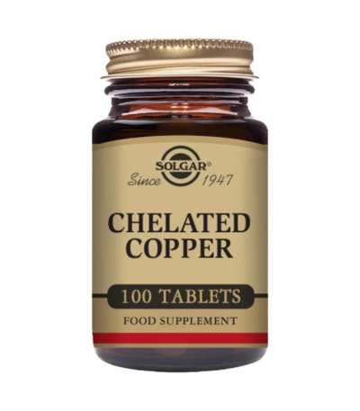 solgar chelated copper cuivre chelate 100 comprimes
