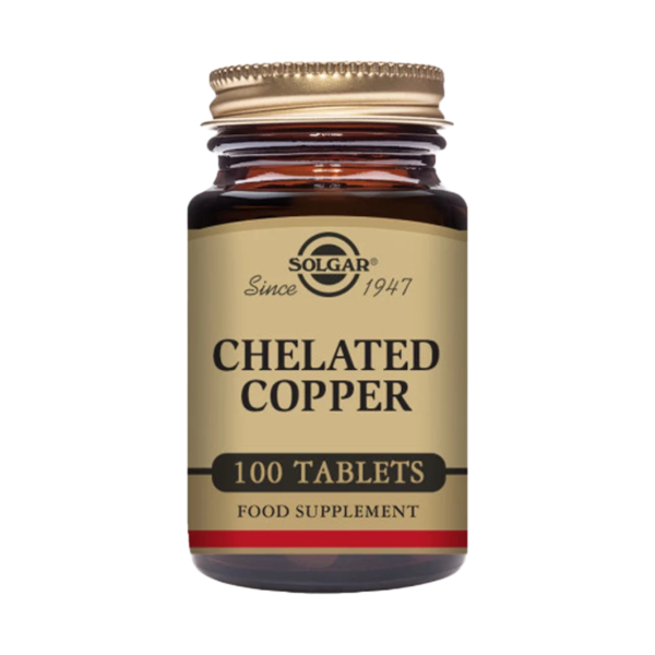 solgar chelated copper cuivre chelate 100 comprimes