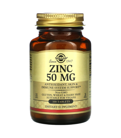 solgar zinc 50 mg 100 comprimes