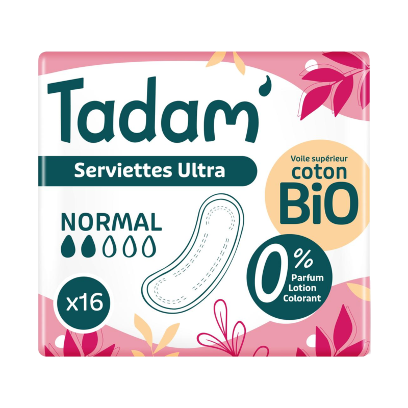 tadam' serviettes ultra normal x16