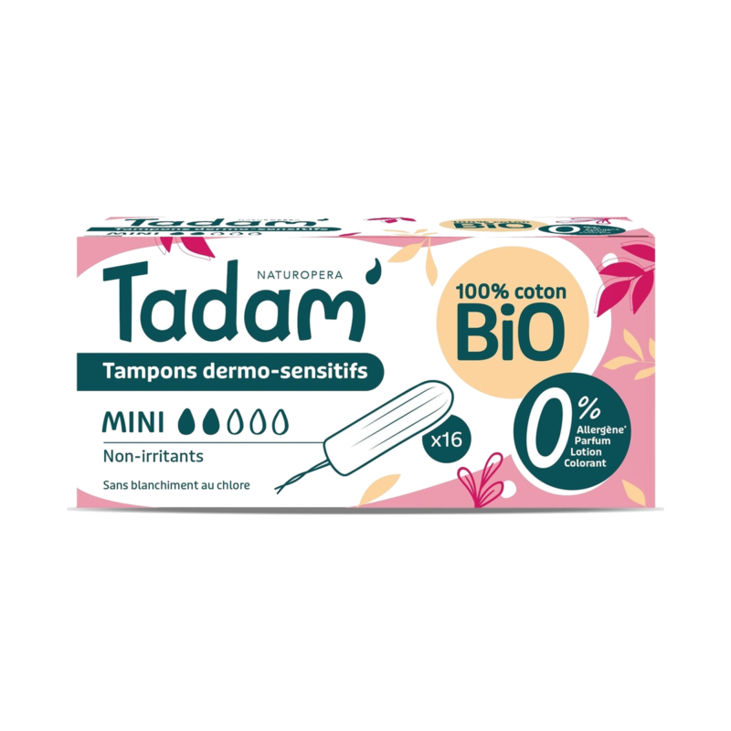 tadam' tampons dermo-sensitifs mini x16
