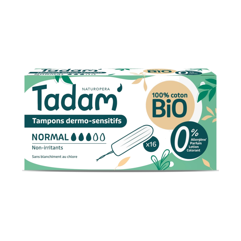 tadam' tampons dermo-sensitifs normal x16