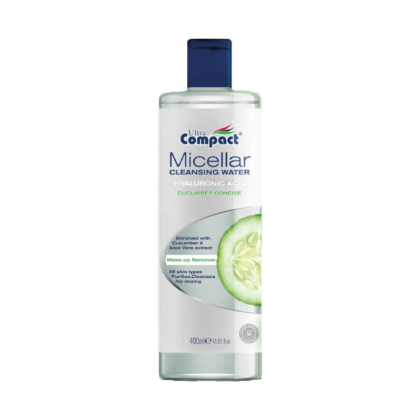 ultra compact eau micellaire concombre acide hyaluronique 400 ml